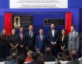 En el acto estuvieron presentes el gobernador de Jalisco, Pablo Lemus; la alcaldesa de Guadalajara, Verónica Delgadillo; el alcalde de Zapopan, Juan José Frangie, y el propietario de Chivas, Amaury Vergara. EL INFORMADOR / A. Navarro