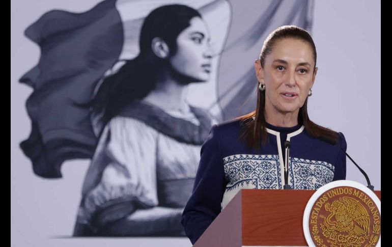Sheinbaum insistió en que con la Cuarta Transformación se busca recuperar la dignidad de los mexicanos. SUN/F. Rojas