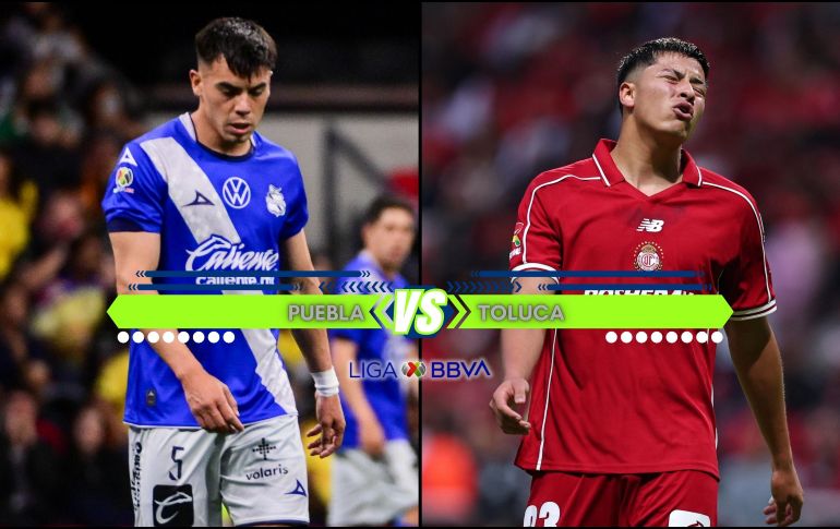 Puebla y Toluca se enfrentan en la cancha del Estadio Cuauhtémoc en partido correspondiente a la fecha 7 del Apertura 2026. ESPECIAL / IMAGO7 y CANVA
