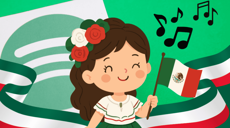El 15 de septiembre también se escucha distinto en Spotify. Los registros de la plataforma muestran que la música que acompaña las Fiestas Patrias en México ha cambiado. CANVA