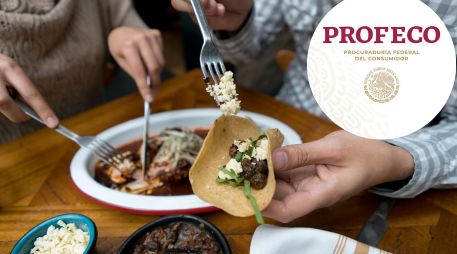 La Profeco recuerda los derechos de los consumidores al acudir a restaurantes y bares. ESPECIAL / CANVA y Profeco