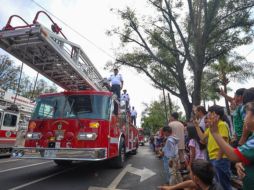 Ante miles de ciudadanos, se llevó a cabo el tradicional Desfile Cívico-Militar en Guadalajara por el 216 aniversario del inicio de la Independencia de México. EL INFORMADOR / A. Navarro