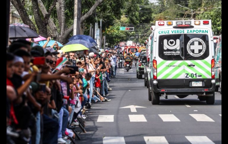 Ante miles de ciudadanos, se llevó a cabo el tradicional Desfile Cívico-Militar en Guadalajara por el 216 aniversario del inicio de la Independencia de México. EL INFORMADOR / A. Navarro