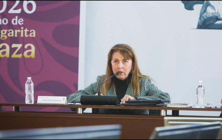 Margarita González Saravia prometió justicia y seguimiento directo al feminicidio de la joven española Claudia Tacoronte tras girarse una orden de aprehensión contra el sospechoso. X/@margarita_gs