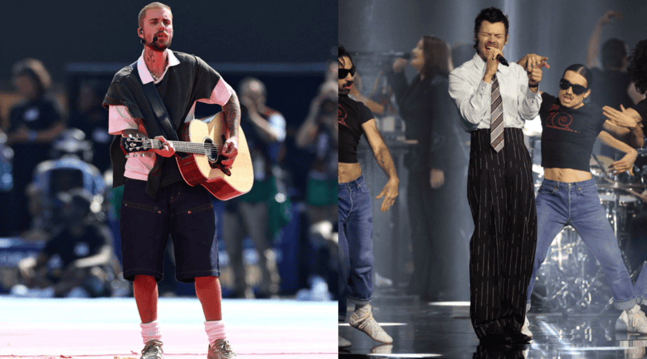 Los cantantes Justin Bieber y Harry Styles figuran ahora como posibles headliners de este popular espectáculo. AFP / CANVA