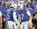 Josh Allen. El  mariscal (17)  fue el autor del primer touchdown en la historia del Highmark Stadium. AP