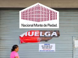 Mientras tanto, las sucursales de Nacional Monte de Piedad permanecen cerradas. EL INFORMADOR / ARCHIVO