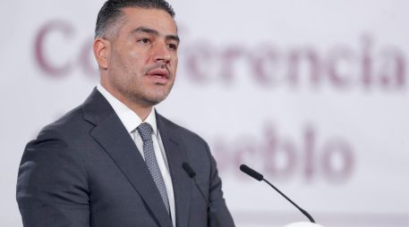 Harfuch destacó la colaboración con la administración del gobernador Pablo Lemus Navarro y con instituciones estatales de seguridad para dar con el sospechoso. EFE/I. Esquivel