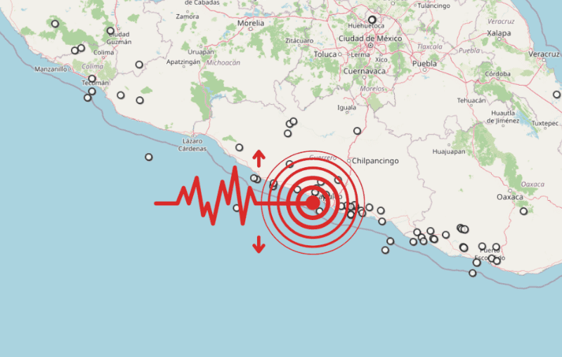 &nbsp;Sismo en Guerrero. ESPECIAL / SSN