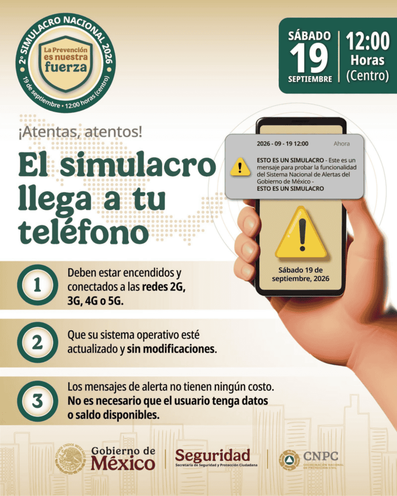 &nbsp;FACEBOOK/Coordinación Nacional de Protección Civil