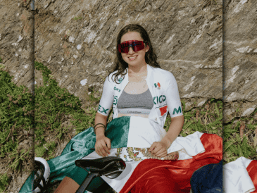 Romina Hinojosa finalizó en la posición 28 de la contrarreloj femenina del Mundial de Ciclismo de Ruta en Montreal. ESPECIAL/Instagram @romina_hinojosa02