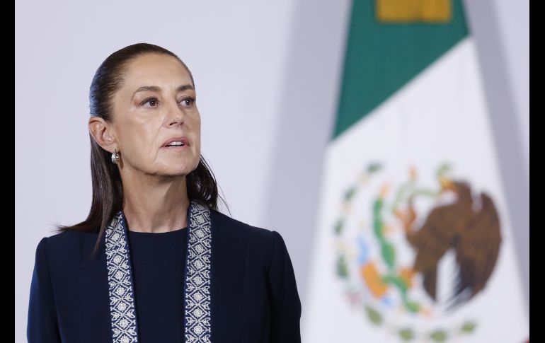 Sheinbaum pidió a la población mantenerse atenta a información oficial del SMN y Protección Civil. EFE/S. Gutiérrez