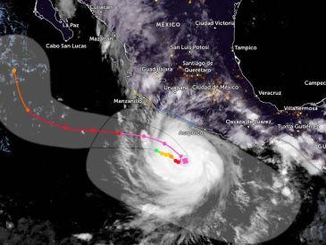 La UdeG se sumó a las instituciones que tomaron medidas preventivas ante el fortalecimiento del huracán "Polo". ESPECIAL/Zoom.earth
