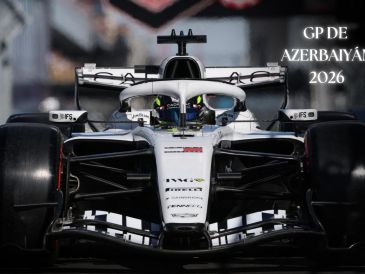 Sergio "Checo" Pérez buscará dominar nuevamente el trazado urbano de Bakú, ahora a bordo de su Cadillac. ESPECIAL / AFP y CANVA