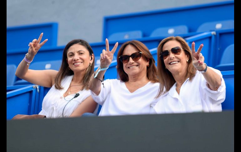 Madelaine Palacios, Josefina Barragán y Martha Moragrega. GENTE BIEN JALISCO / GDL OPEN WTA 500
