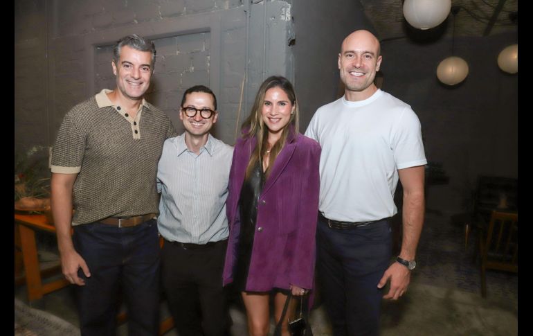 Alex Leroy, Eduardo Michel, Daniela Michel y Hugo Salazar. GENTE BIEN JALISCO / Revista del 25 de septiembre 2026