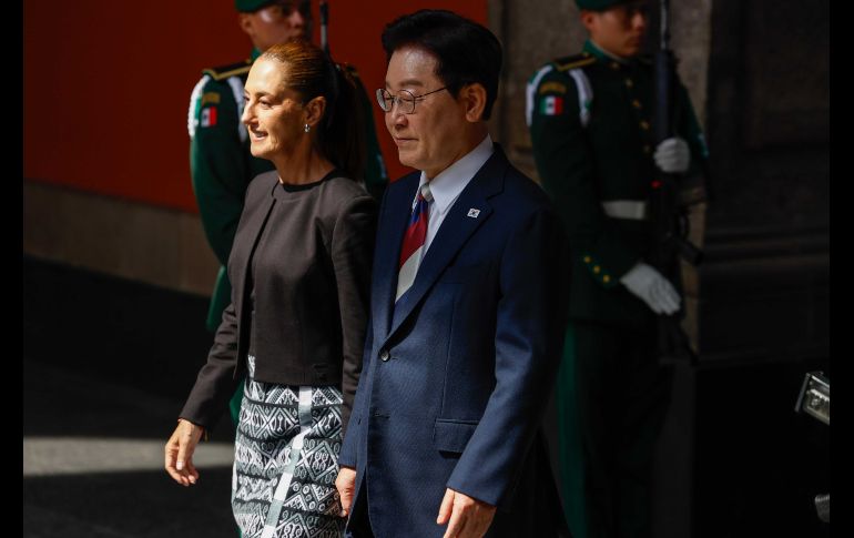Sheinbaum reivindicó a Corea del Sur como uno de los cinco principales socios comerciales de México en el mundo. SUN/D. Sánchez