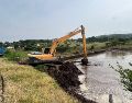 La Comisión Estatal del Agua arrancó con los trabajos luego de las inundaciones que afectaron a más de 100 viviendas en Zapotlanejo. CORTESÍA/Gestión del Territorio Jalisco