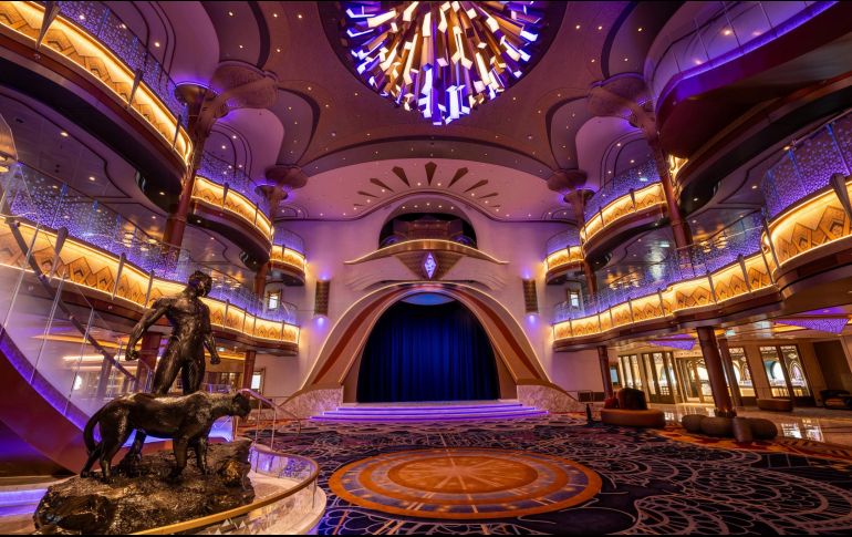 Gran Hall del Disney Destiny. ESPECIAL/CORTESÍA DISNEY CRUISE LINE.