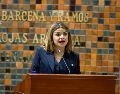 La diputada Gaby Cárdenas cuestionó el compromiso presupuestal del Estado frente a los recortes y el desinterés de la Federación. ESPECIAL