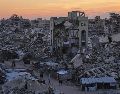 Edificios destruidos en Ciudad Gaza el 23 de septiembre del 2026. AP/J. Alshrafi