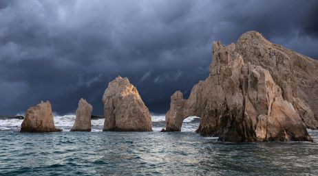 Aunque el centro del huracán 