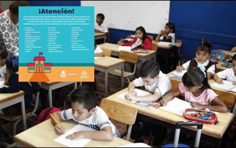 Con la disminución del riesgo por el paso del huracán Polo, la SEJ determinó reanudar las actividades presenciales. ESPECIAL