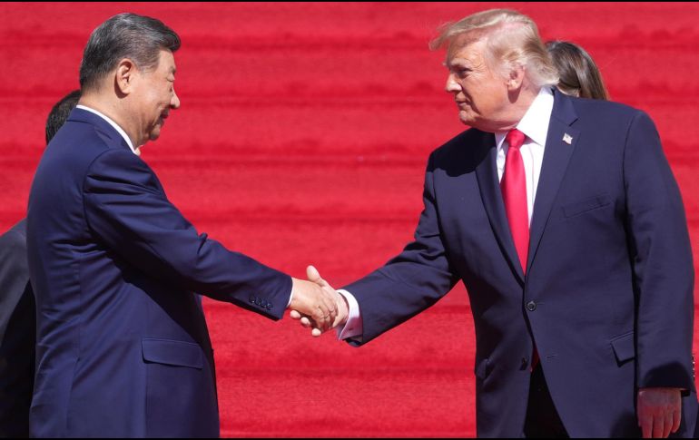 Los presidentes de China Xi Jinping, y de Estados Unidos Donald Trump, durante su encuentro en la Casa Blanca hace algunos días. EFE / ARCHIVO