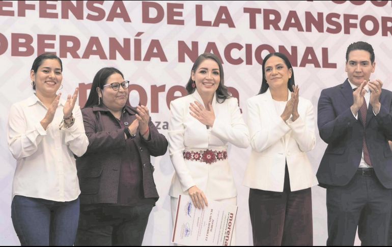 La senadora con licencia, Jasmine María Bugarín, fue nombrada coordinadora en Nayarit. EL UNIVERSAL