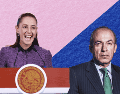 Sheinbaum calificó de manera despectiva a Calderón y cuestionó que participe en un encuentro en el que se abordará el tema de la democracia. EFE / SUN / ARCHIVO
