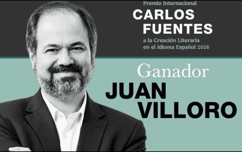 Con este reconocimiento, Juan Villoro se convierte en la undécima persona en obtener el Premio Internacional Carlos Fuentes. FACEBOO/Secretaria de Cultura MX