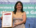 La escritora Cristina Rivera Garza recibe por segunda ocasión el Premio de Literatura Sor Juana Inés de la Cruz, el 2 de diciembre de 2009. EL INFORMADOR