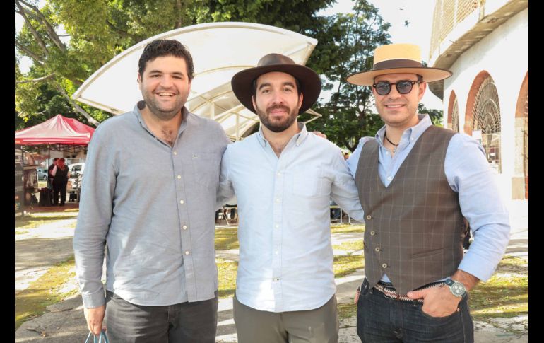 Óscar Lamadrid, Felipe Amezcua y Gabriel Hernández. GENTE BIEN JALISCO / Revista del 2 de octubre 2026