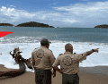 Protección Civil mantiene la vigilancia en las zonas costeras y pide a la población evitar actividades recreativas en el mar. X / @PCJalisco