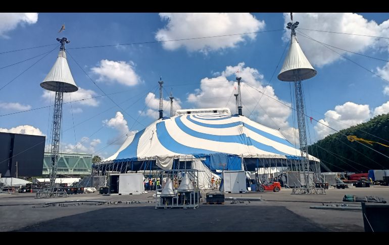 Así luce la Gran Carpa y siguen los preparativos para el nuevo show ECHO de Cirque du Soleil / Foto: A. Aguilera