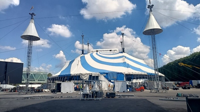 &nbsp;Ya están los preparativos para la temporada de Cirque du Soleil en Guadalajara / Foto: A. Aguilera 