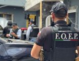 Fue desplegada la unidad de Drones, y el Grupo de Operaciones Tácticas (GOT) en La Calera en Tlajomulco. ESPECIAL / SSE