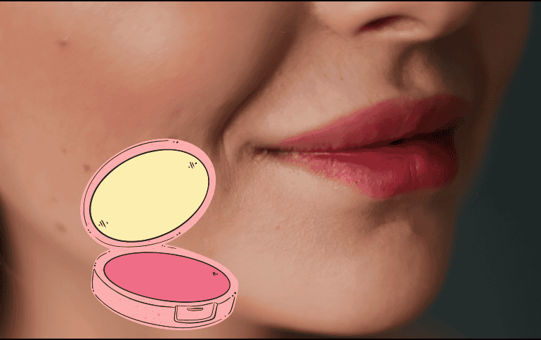 El anti-blush convierte el rubor en un elemento secundario del maquillaje. ESPECIAL/Canva