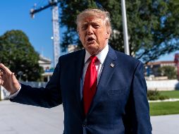 Donald Trump volvió a encender la polémica al burlarse de la reacción de Sheinbaum cuando le cambió el nombre al golfo de México. EFE/B. Cash