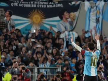 Este martes Lionel Messi se despidió de la Selección Argentina en el triunfo ante Benín. EFE / A. GONZÁLEZ