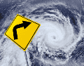 La nueva trayectoria de "Rachel" trazada por los expertos indica que el meteoro se aproxima nuevamente a la península de Baja California Sur. ESPECIAL / CANVA