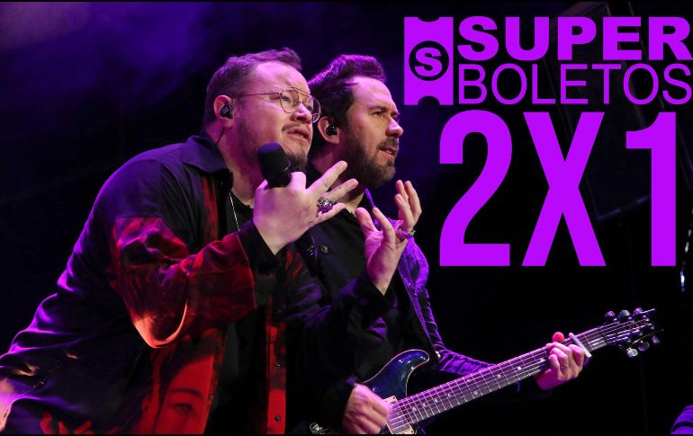 Superboletos tiene 18 conciertos en la Arena Guadalajara al 2x1 solo HOY 7 de octubre; entre ellos, boletos para Sin Bandera. SUN / ARCHIVO