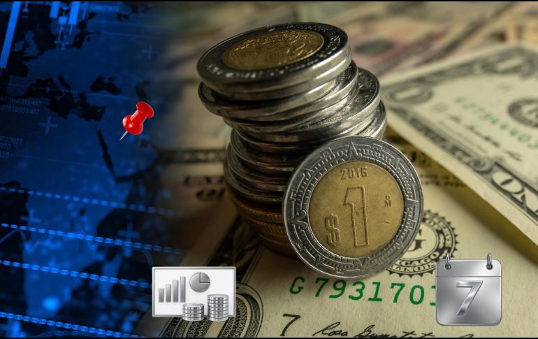 El comportamiento del peso mexicano se observa a la par del fortalecimiento de la divisa estadounidense en el mercado internacional. ESPECIAL / CANVA