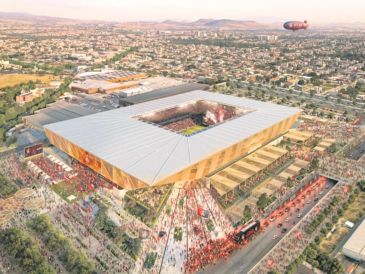 El nuevo estadio del Atlas será construido con la mira puesta en 2030. Buscará que sea la base para fortalecer las finanzas y competitividad del club. ESPECIAL