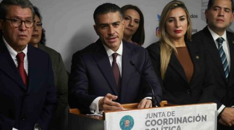 García Harfuch agregó que está concentrado en combatir diferentes crímenes que se cometen en México, como la extorsión y la desaparición de personas, por instrucción del Ejecutivo federal. SUN / C. MEJÍA