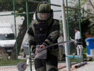 La Policía acordonó la zona y movilizó a integrantes del batallón de operaciones especiales. AP/ARCHIVO