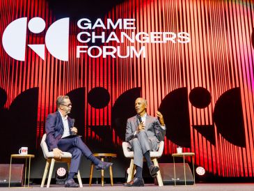 El expresidente de Estados Unidos Barack Obama participó en el Game Changers Forum, celebrado hoy en Lisboa. EFE/Game Changers-N. Ramos