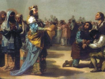 "Amigo, ¿cómo has entrado aquí sin traje de fiesta?". WIKIPEDIA/"La parábola de los convidados a la boda", de Francisco de Goya