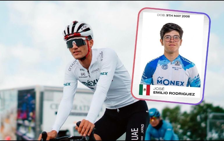 El ciclista de 18 años ha destacado por sus grandes participaciones en carreras de etapas y trazados de montaña. X / @conadeoficial / ESPECIAL / UAE Team Emirates