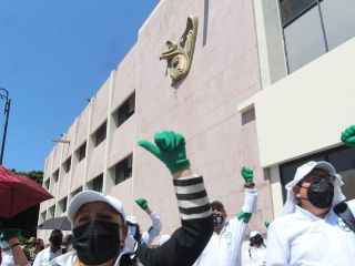 La protesta se suma a las consignas nacionales, donde las y los trabajadores exigen un incremento del 10 % directo al salario base. SUN / ARCHIVO